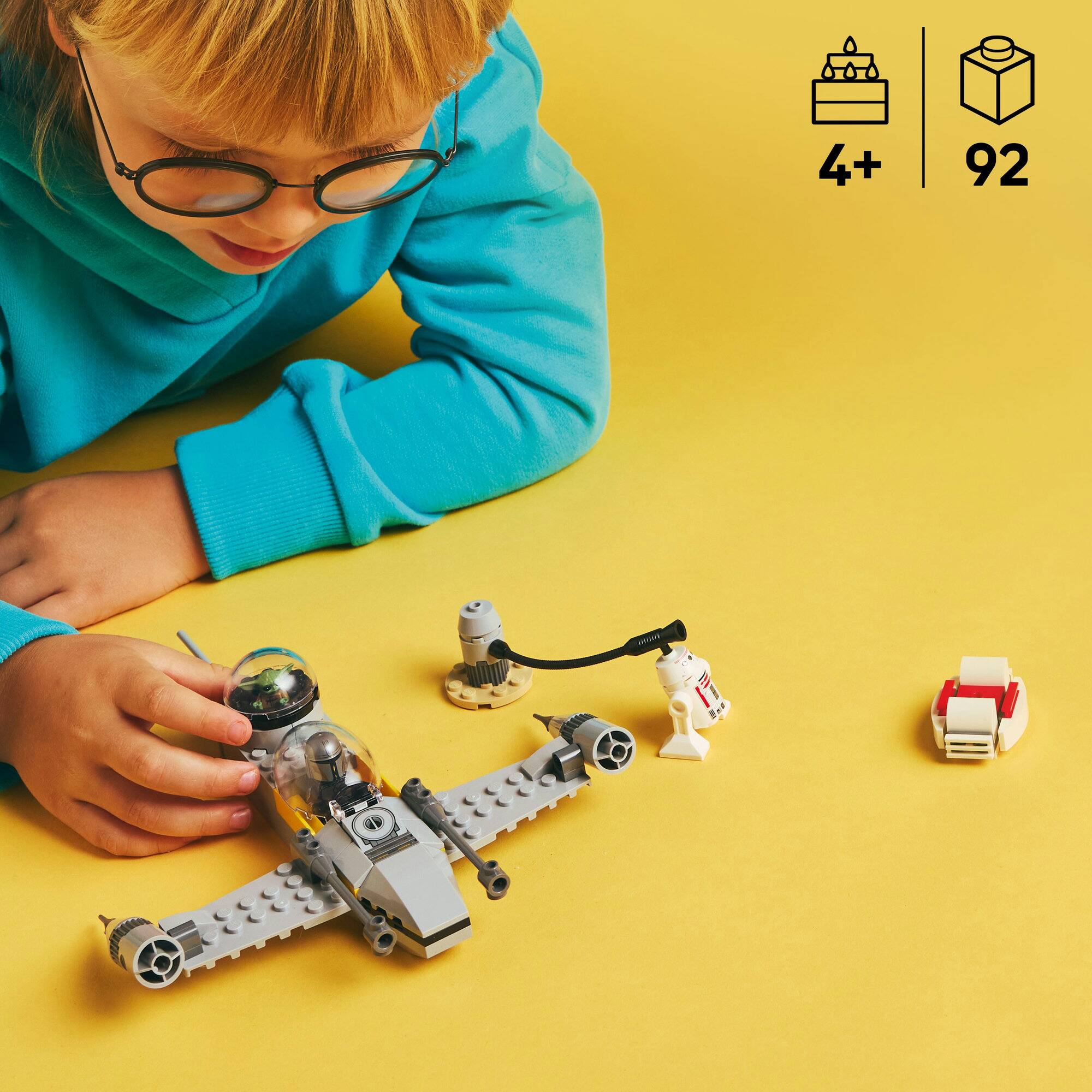 LEGO® Star Wars™ Mando and Grogu’s N-1 Starfighter™ Building Toy 75410